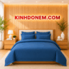 Bộ chăn ga khách sạn Cotton T300 màu trắng cao cấp mềm mại, thiết kế sang trọng chuẩn khách sạn 4 sao