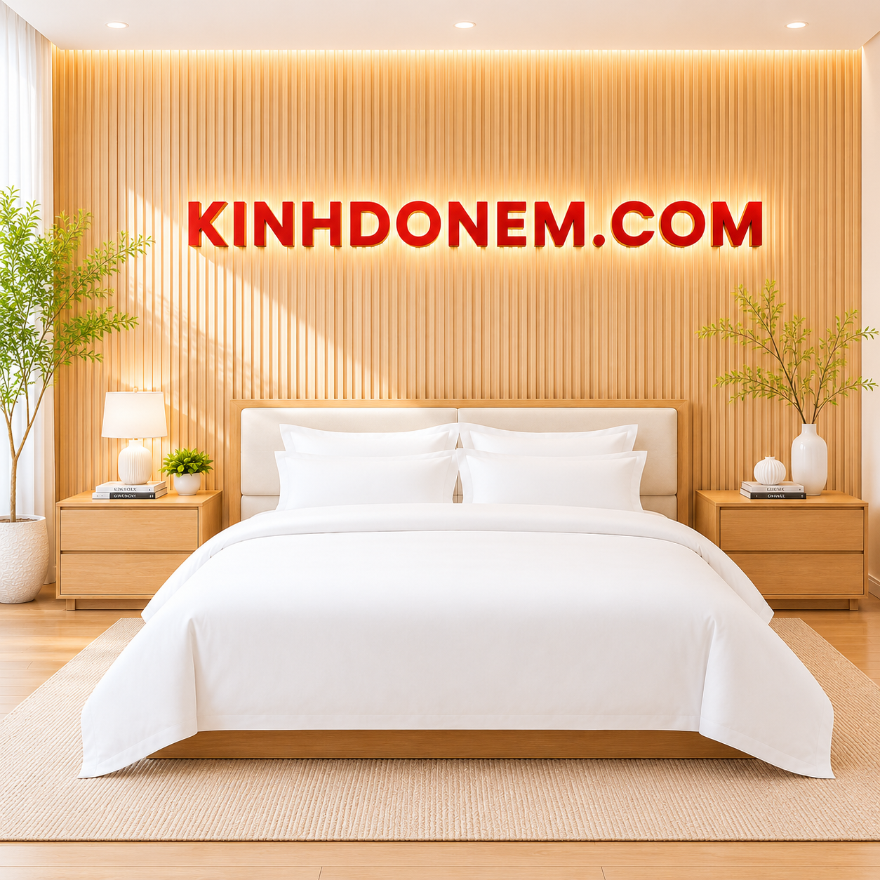 chăn-ga-khách-san-vải-t300 t300 : Bộ chăn ga khách sạn cotton T300 siêu mịn màu trắng sang trọng mềm mại và thoáng mát cho phòng ngủ cao cấp