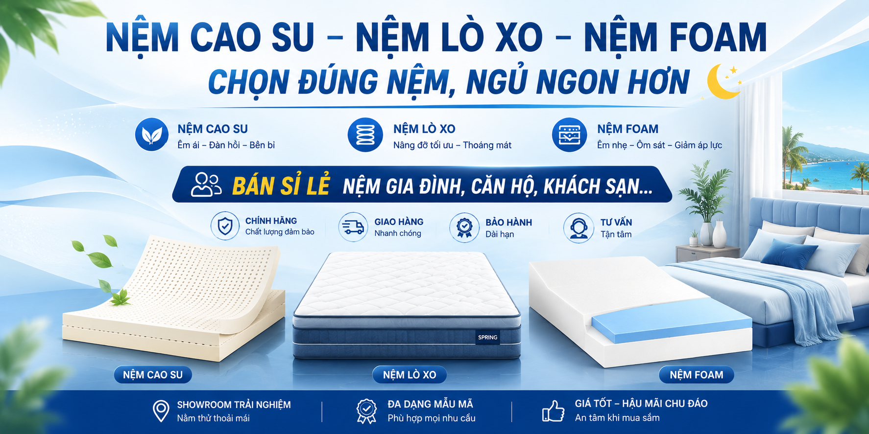 Chăn Ga gối nệm si công trình Đà Nẵng, Nha trang, Tuy Hòa